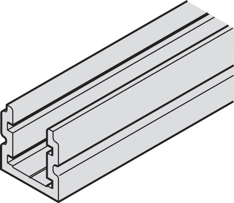 Hawa Aperto 60, guide channel, undrilled, 6 meter, anodized aluminum