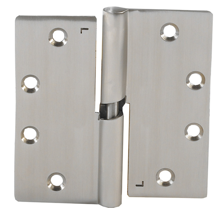 Full Mortise Cam-Lift hinge, right hand, standard weight, stainless steel, polished