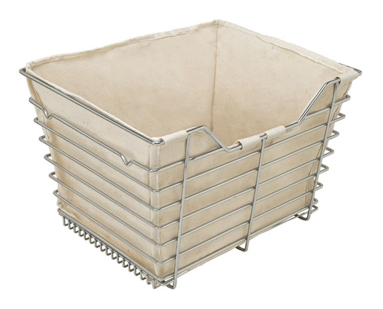 Cloth Liner, cotton, cream, for basket 14" x 17" x 6"