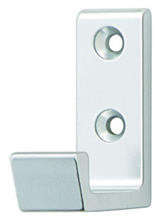 Coat Hook, aluminum, silver anodized, 47mm x 41mm