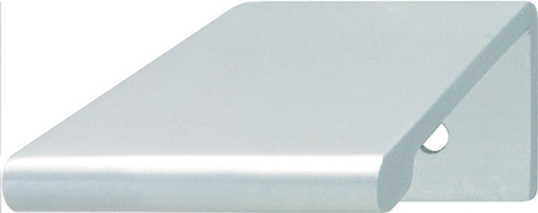 Handle, aluminum, silver anodized, center to center 25mm