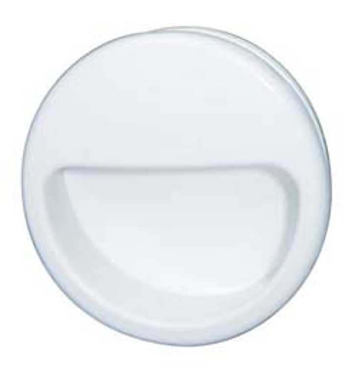 Mortise Pull, plastic, white, diameter 55mm