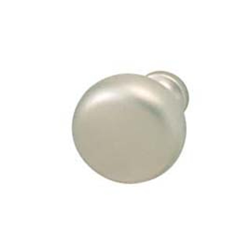 Knob, zinc, nickel matt, 8-32, 31mm