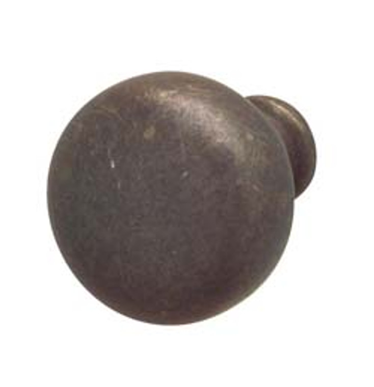 Knob, zinc, oil-rubbed bronze, 8-32, 32mm