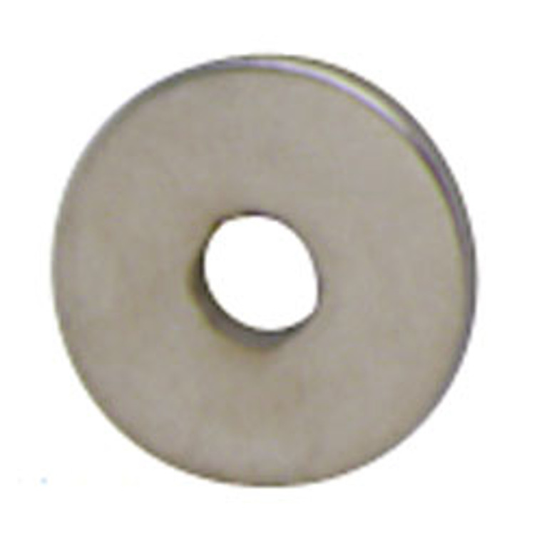 Rosette, brass, nickel matt, diameter 14mm