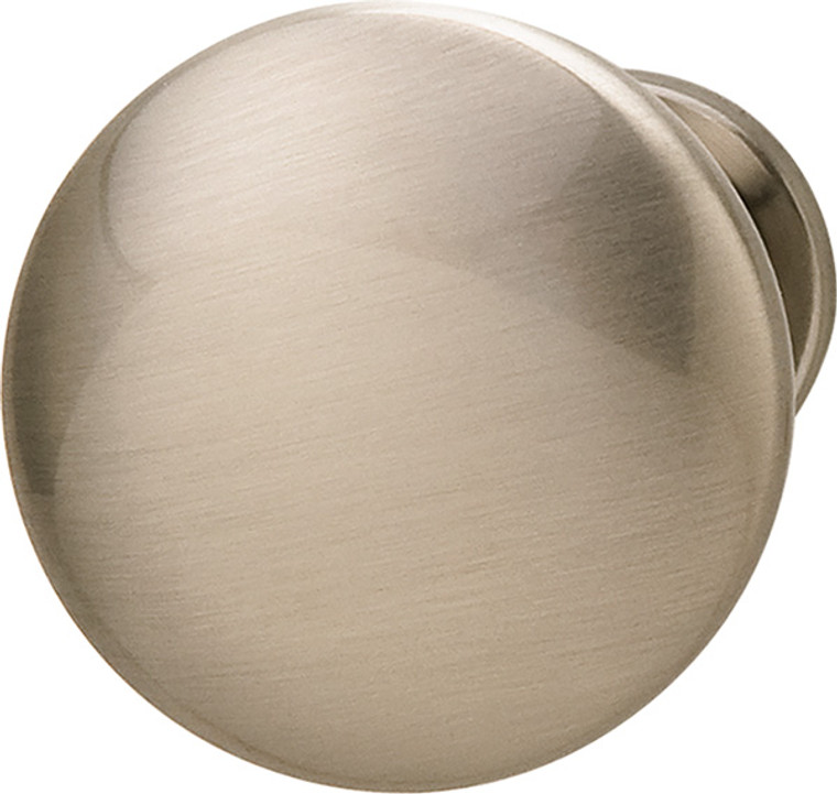 Mushroom Knob, zinc, nickel brushed, 8-32, 30 x 28mm