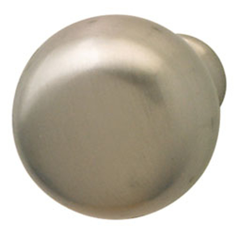 Knob, hollow, steel, nickel brushed, 8-32, 32 x 31mm