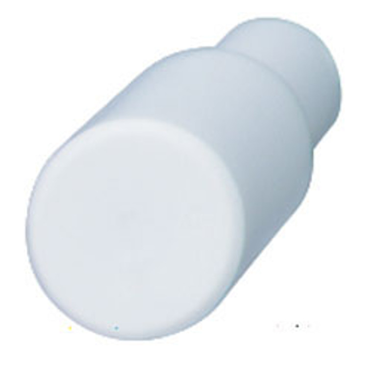 Knob, plastic, white, M4, diameter 15 x 25mm
