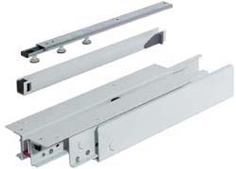 Pull-Out Cabinet Slide, 3/4 extension, steel, epoxy-coated white, 440 lbs, 400 mm