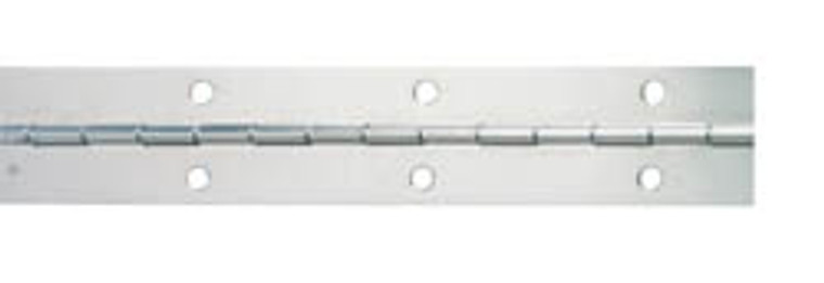 Piano Hinge, steel, brass, 72" length X 2" width, 5 screw packs included