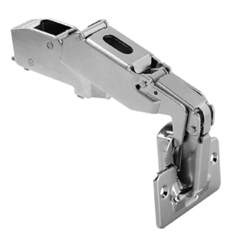 Clip Top 170D Hinge, Half-Cranked, Free Swing, Screw-On