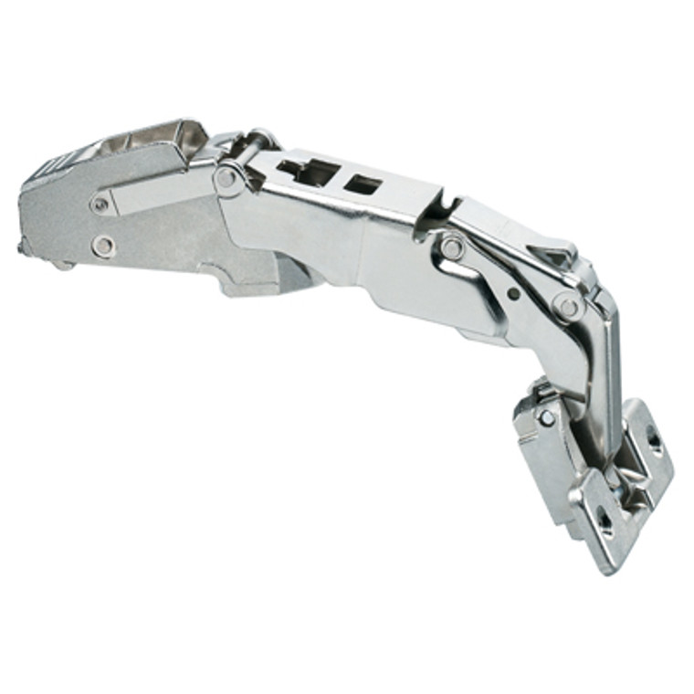 Clip Top 155D Zero Protrusion Hinge, Half-Cranked, Self Closing, Screw-On