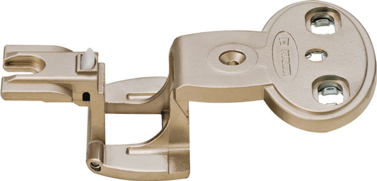 Aximat 200 TM Institutional Hinge, full overlay arm, screw mounted, zinc, nickel plated