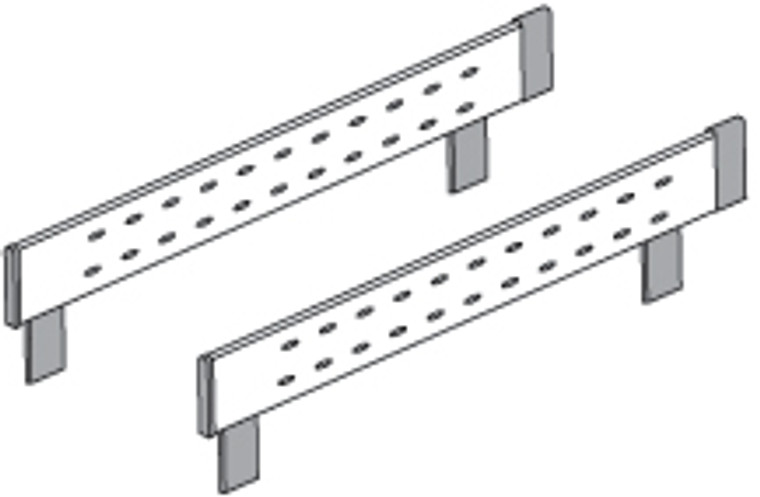 Orga-Line Interior Side Rail, For Tandem 21" Drawer, Deep Drawer, Steel