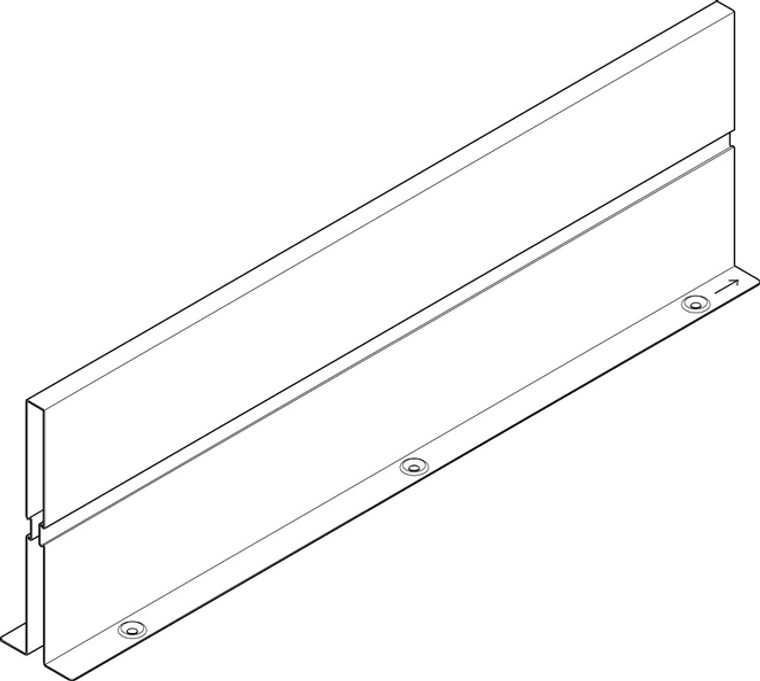 Orga-Line Inside Divider, For 22" Tandembox D Height Drawer, Stainless Steel