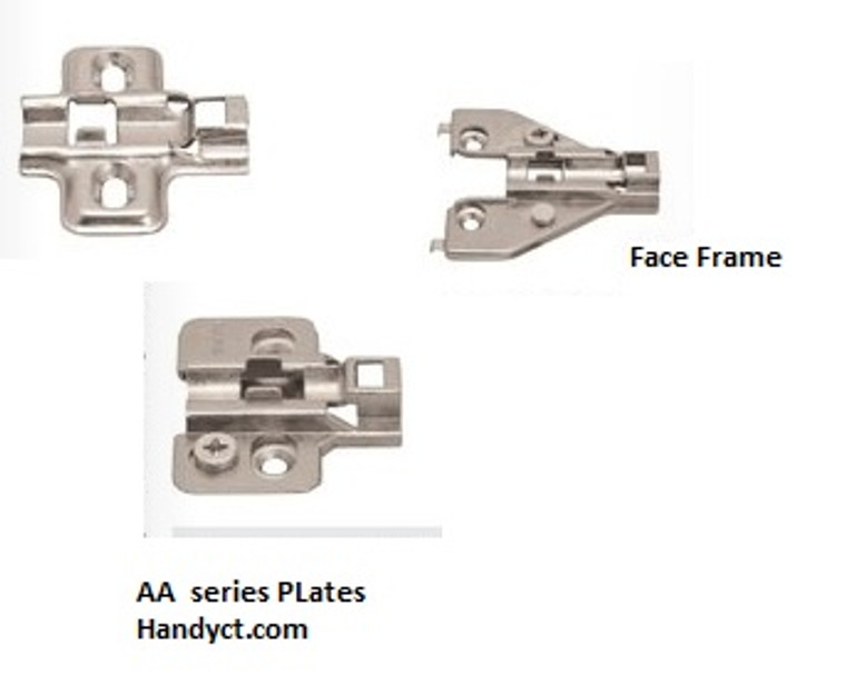 AA-Series Hinge Clip-On,110°-165° Opening Angle, Choose Type Overlay soft or self closing