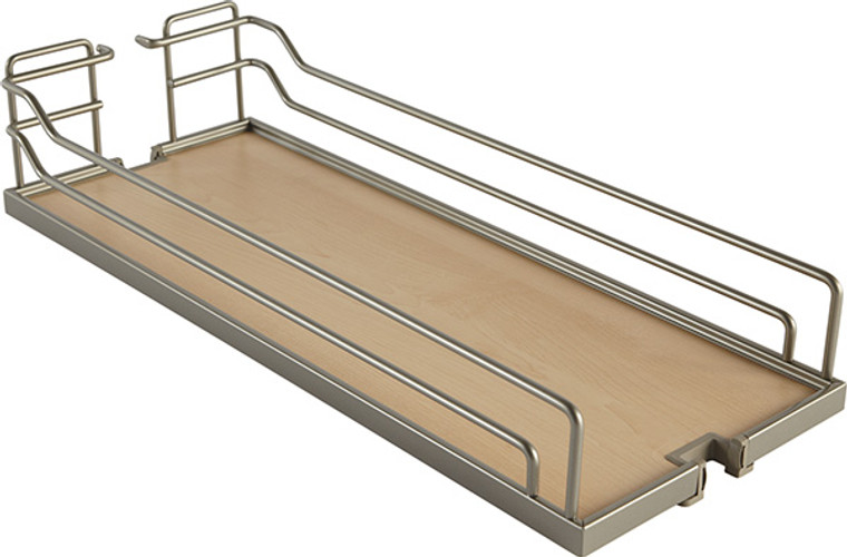 Tray Set, Arena, steel, champagne / maple, 8" x 20 3/8" x 4 1/8" (1 set = 2 trays)