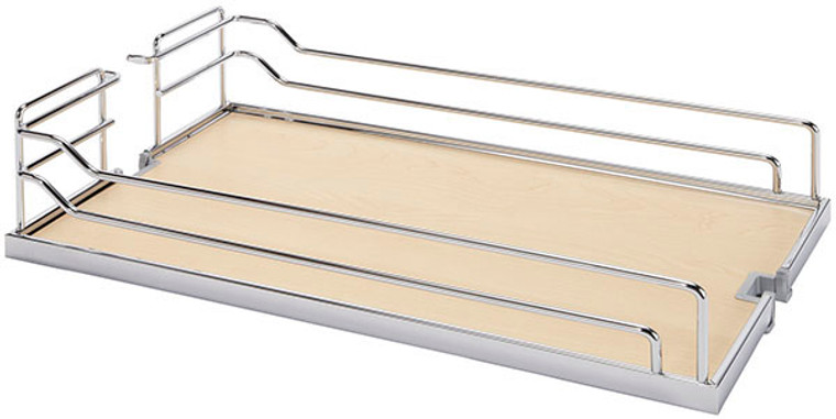 Tray Arena, chrome / maple, 250 x 450 x 105mm