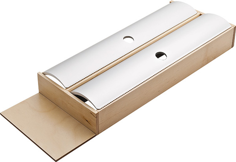 Fineline Roll Holder, birch, 424 x 138 x 45mm