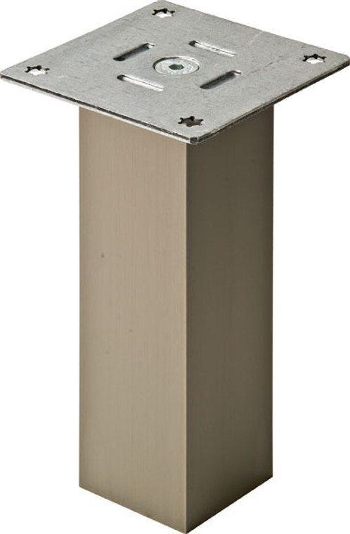 Countertop Support, square, straight, 50 x 50 x 230mm, stainless steel effect