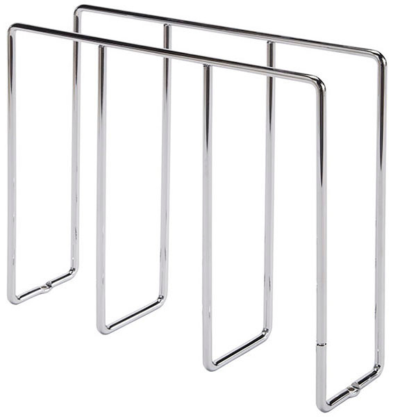 Baking Rack Support, steel, polished chrome