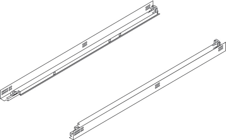 Tandem Plus 562F Drawer Runners, For Face Frame, 18" Drawer, 3/4"