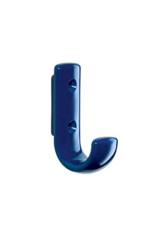 Coat Hook, polyamide, steel blue, 75 x 48mm