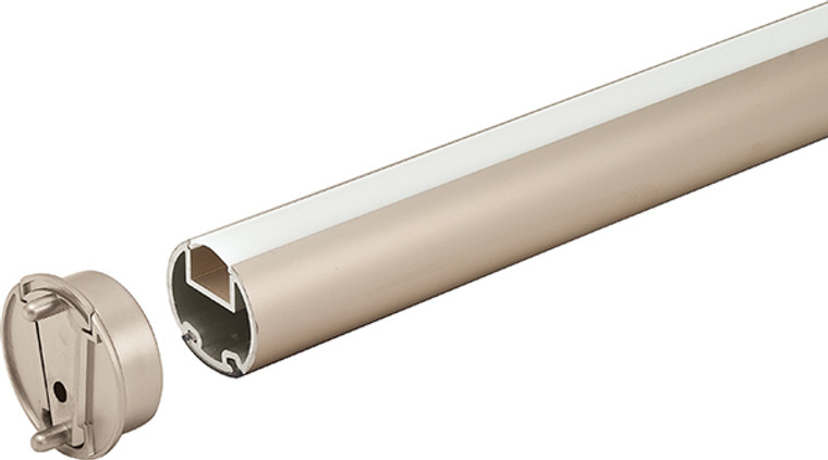 Synergy Elite Wardrobe Rail Kit, with LED, 2015, warm, white, 3200k, aluminum, chrome polished, 33mm x 33mm x 18 inches