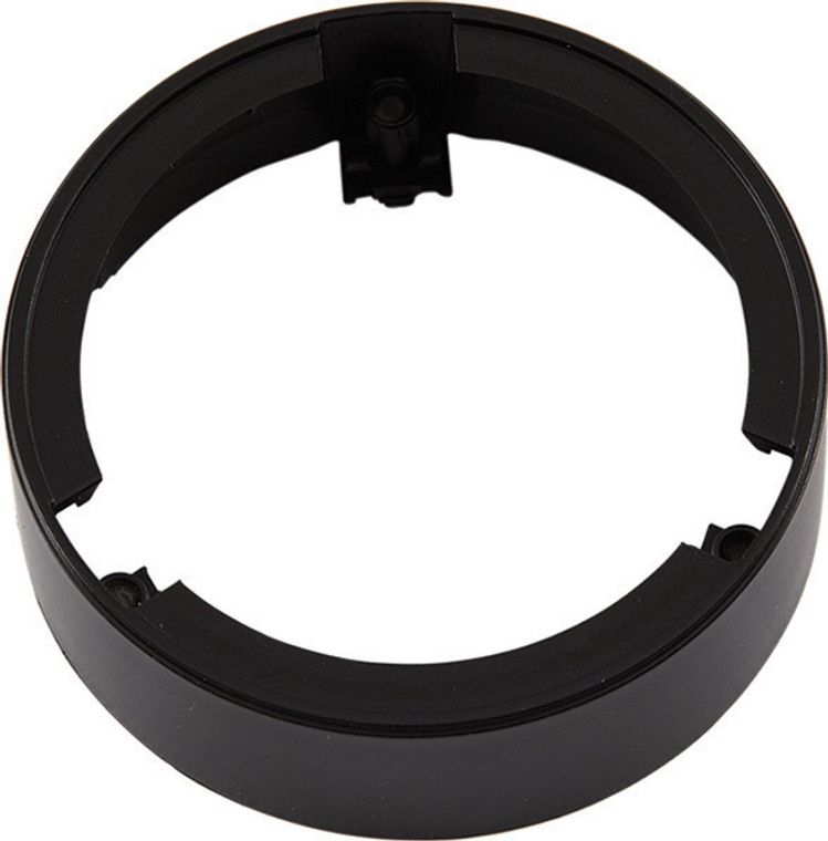 Surface Ring, plastic, black, 22mm