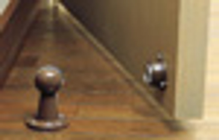 Passage Door Hardware, Magnetic Door Stops, Brown