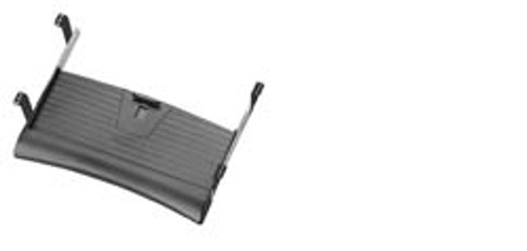 Keyboard Tray, with mouse tray, plastic, black