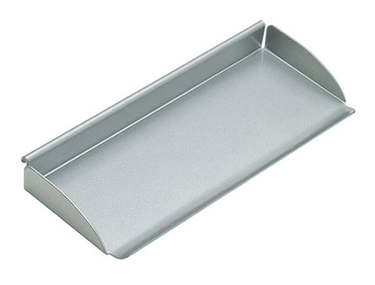 Omni Office Pencil Tray, steel, silver, 3 3/8" x 7 3/4"