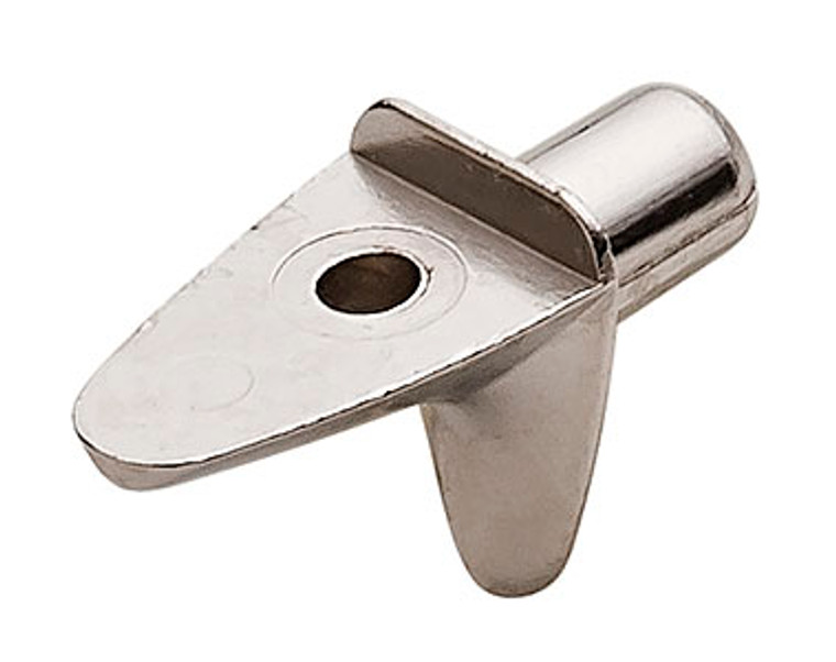 Shelf Support, zinc, nickel-plated, for 5mm, with hole