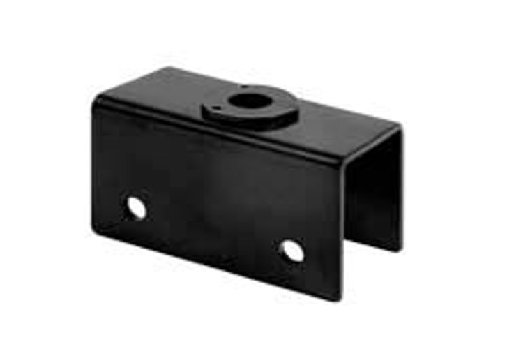 U-Bracket, steel, black, inside dimension 20mm, 1/4-20