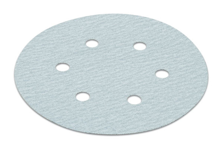 H&L disc, 6", 6 holes, silicon carbide, 120 grit, paper, 100 per package