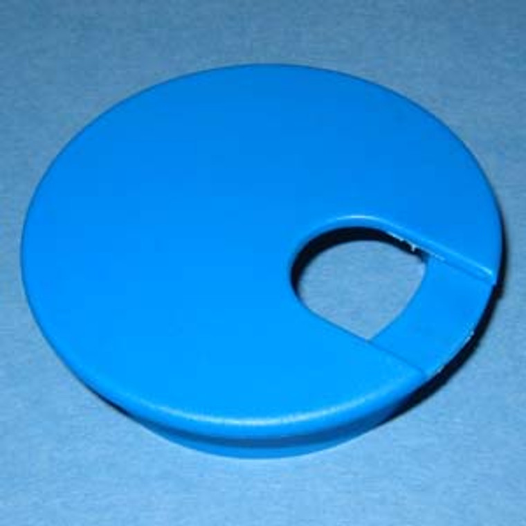Round Wire Management Grommet Blue 2-1/2", Bag of 1