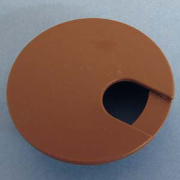 Round Wire Management Grommet Cocoa Brown 2-1/2", Bag of 1