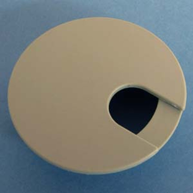 Round Wire Management Grommet Gray 2-1/2", Bag of 1