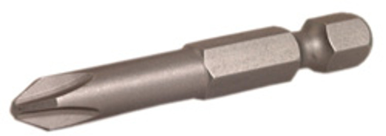 Driver Bit, standard, phillips drive #1, 2" length