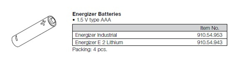 Battery, alkaline, size AAA, 1.5 volt