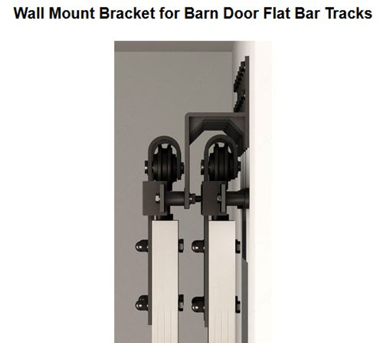 Wall Mount Bracket for Barn Door Flat Bar Tracks 246204500790