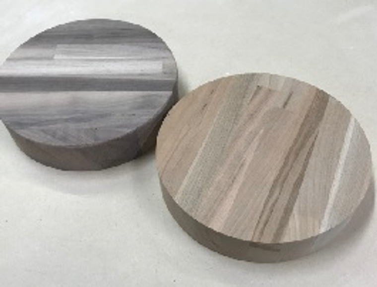 Round plywood boards and PVC 3/4" thickChoose your Material Type and Diameter for crafts and projects, Edges and plywood are unfinished-wooden