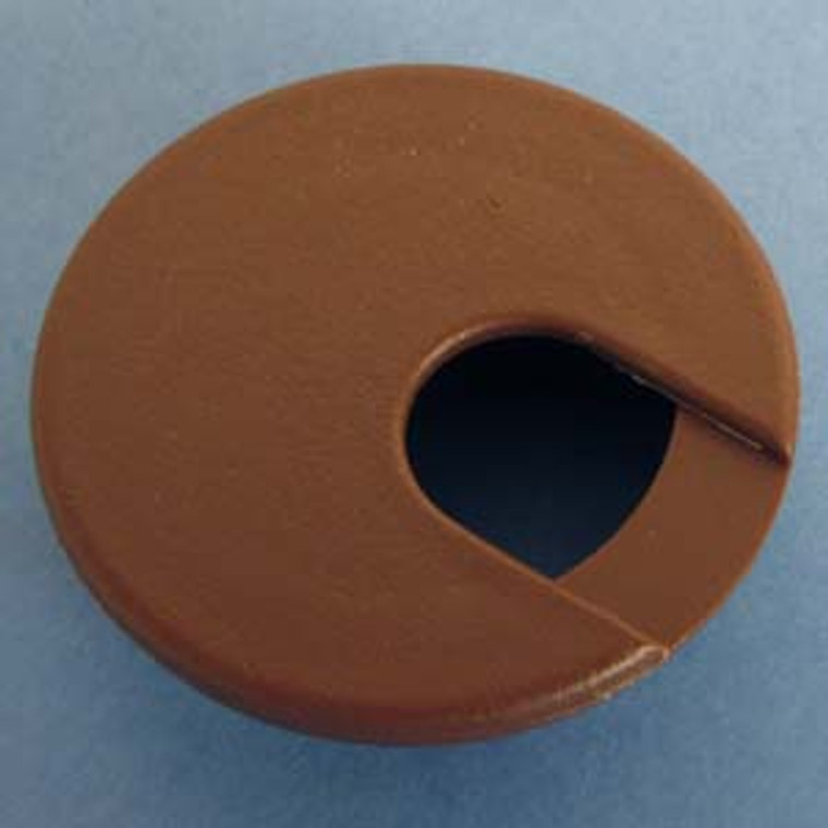 Round Wire Management Grommet Cocoa Brown 2", Bag of 1
