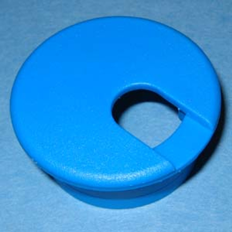 Round Wire Management Grommet Blue 1-1/2", Pkg of 25