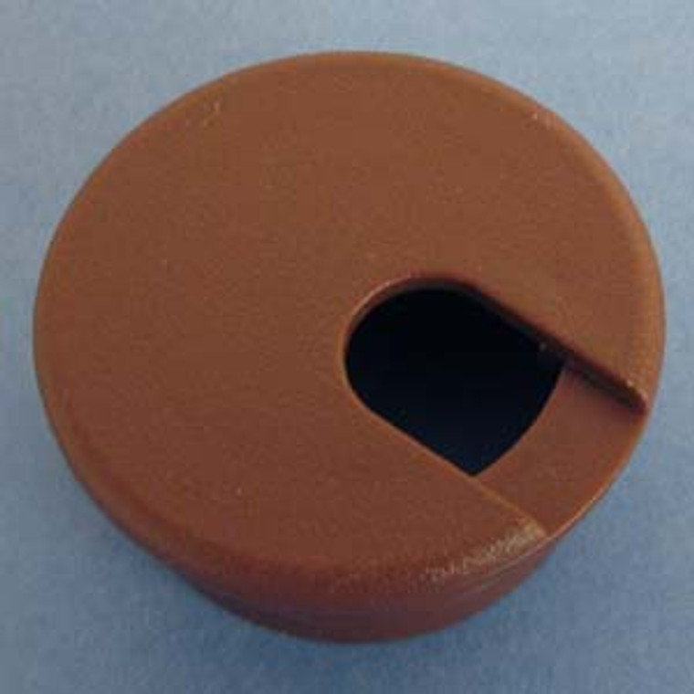 Round Wire Management Grommet Cocoa Brown 1-1/2", Bag of 1