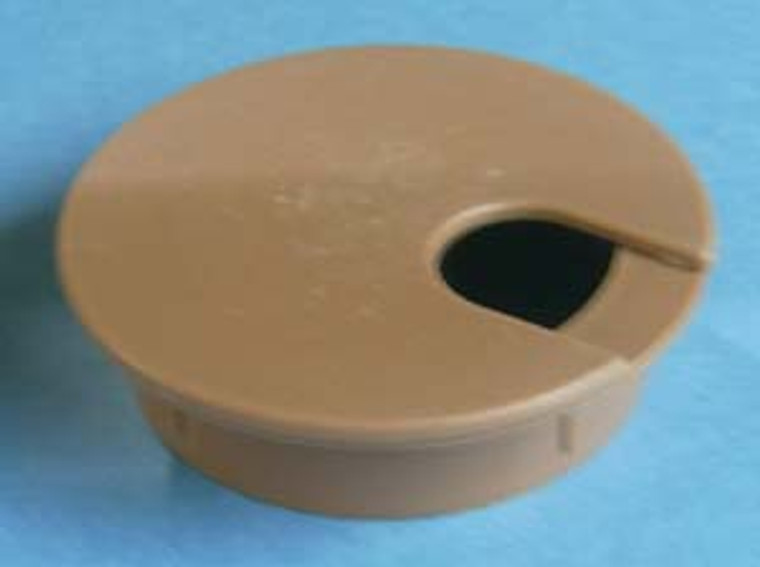 Round Wire Management Grommet Tan 2-3/8", Bag of 1