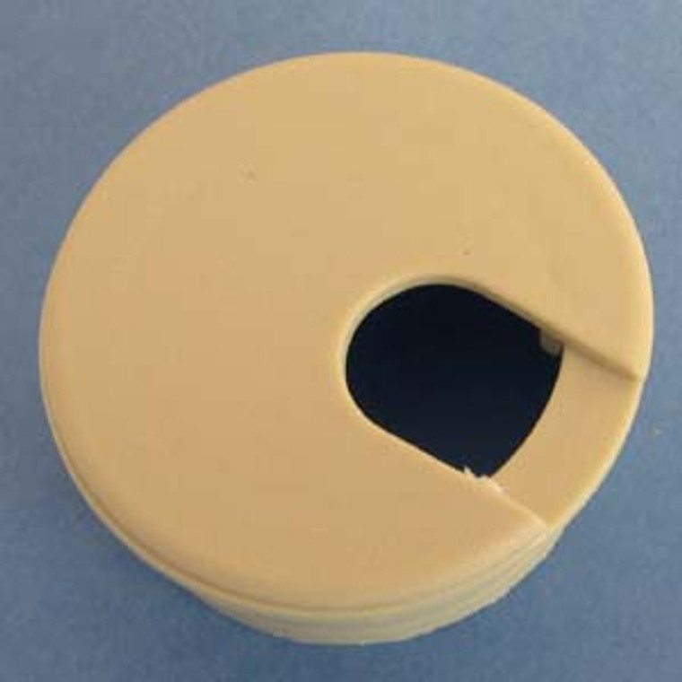 Round Wire Management Grommet Almond 1-3/4", Bag of 1 Click here for Eco version