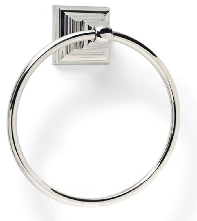 Markham Polished Nickel, Towel Ring,Polished Nickel