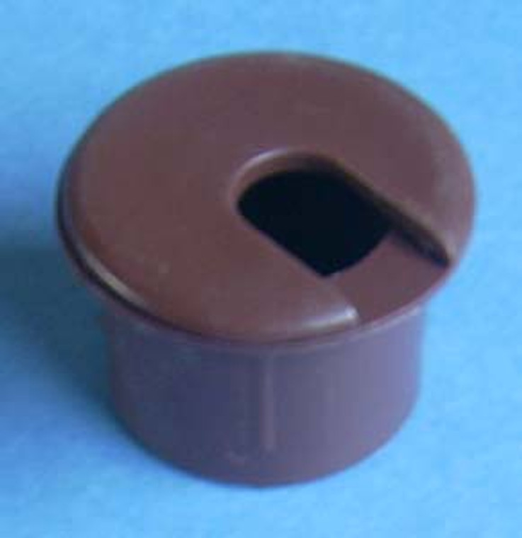 Round Wire Management Grommet Cocoa Brown 1", Pkg of 25