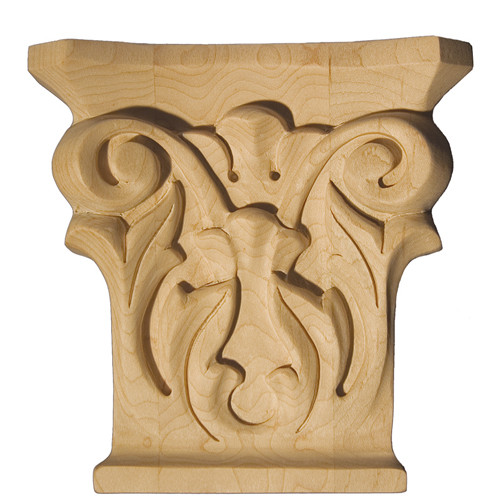 Art for Everyday Capitals, Maple 5" W X 5-1/4" H X 1-1/2" T